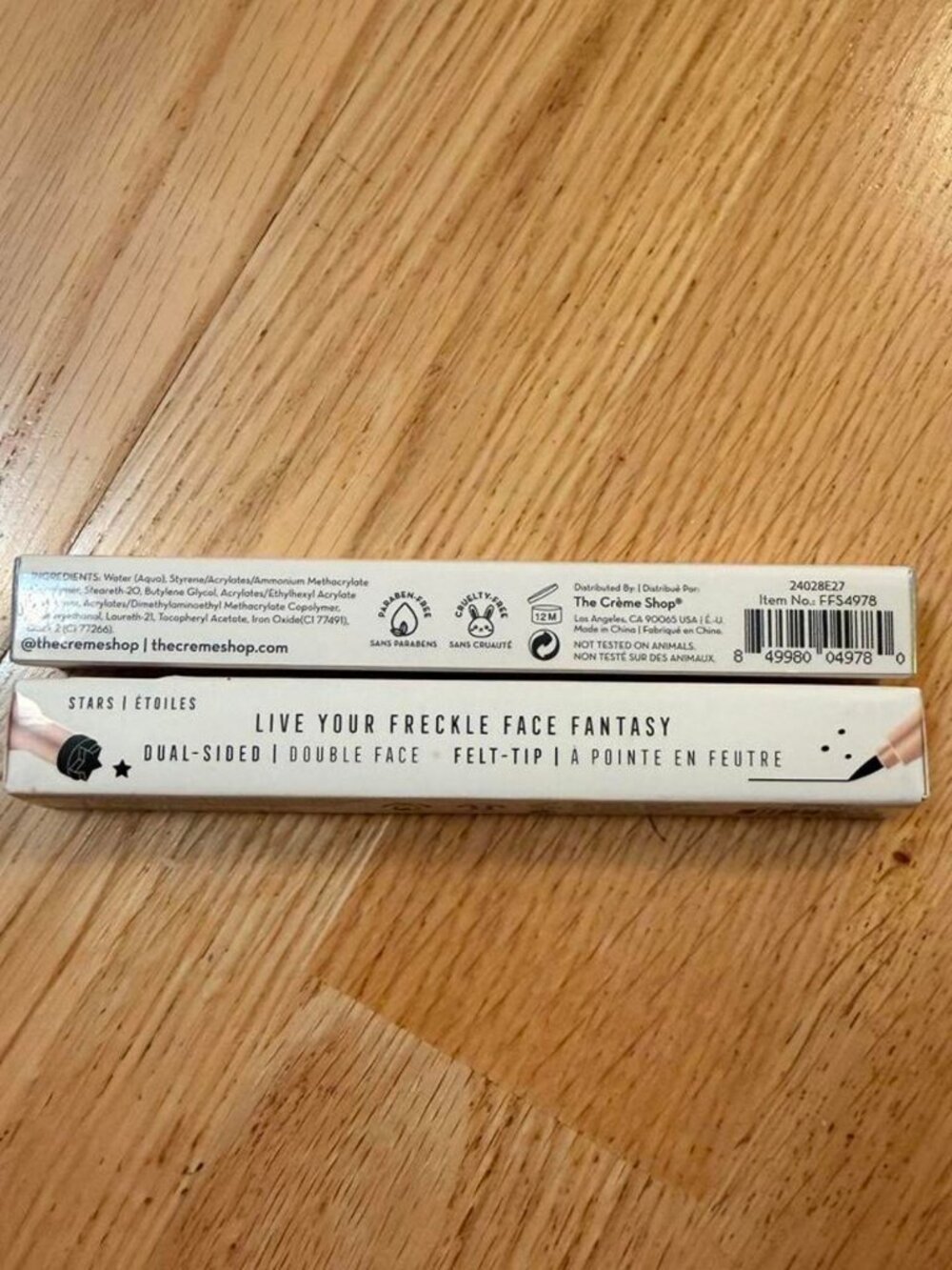The Creme Shop Faux Freckle Stamp Duo - Black & Deep Brown, BNIB